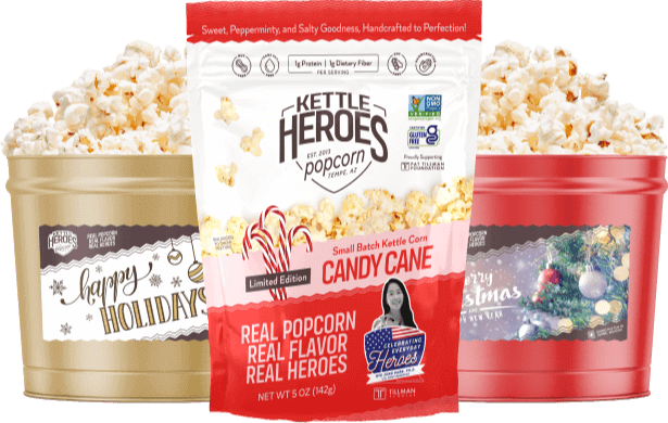 Shop Candy Cane Kettle Corn and Gift Tins